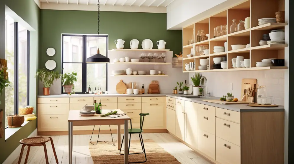 Cuisine armoire ouverte