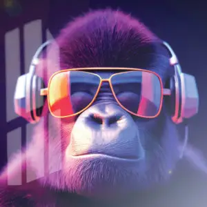 Impression sur verre Gorille