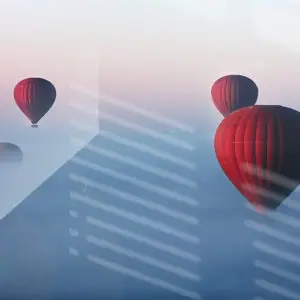 Impression sur verre Montgolfière