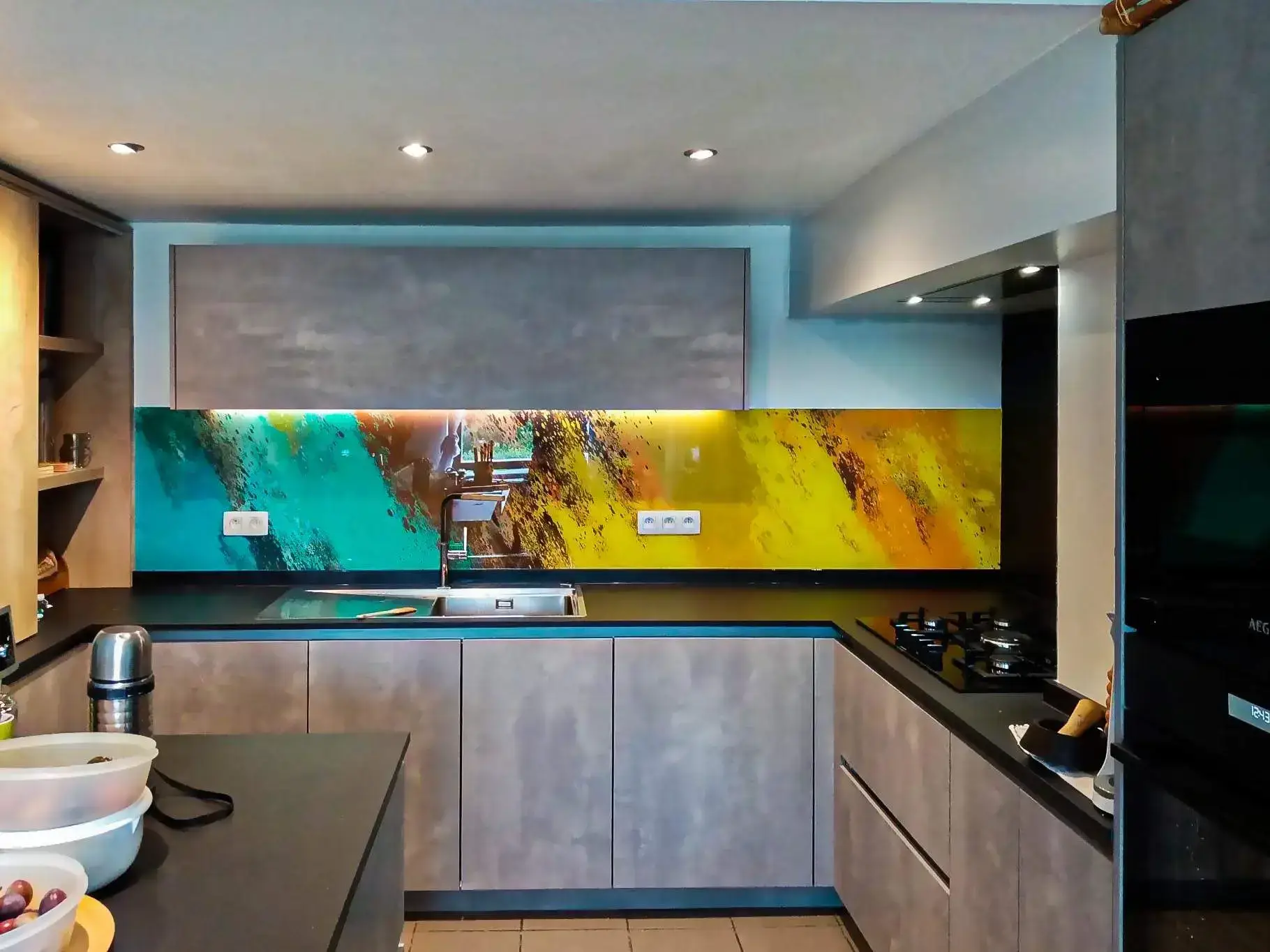 Hauteur de crédence standard personnalisée en verre Glass Decor